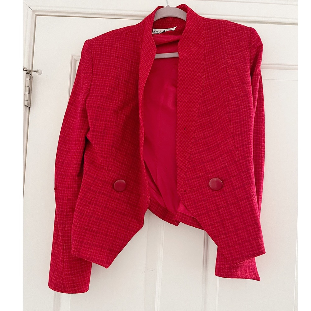 VINTAGE DIOR Red Blazer/Jacket